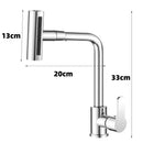 Modern brushed stainless steel kitchen faucet with rotation sprayer