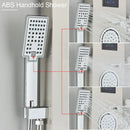 Modern brushed stainless steel led light shower column bathroom spa