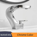 Modern brushed stainless steel waterfall basin faucet bathroom tap