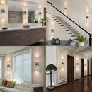 Modern bubble crystal led wall sconces for bathroom mirrors