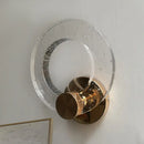 Glass Brass Bubble LED Wall Lamp