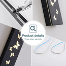Modern butterfly pattern led outdoor wall sconce black yard light