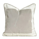 Modern cappuccino tone geometry embroidery pillow – living room decor
