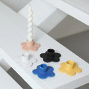 DecorBites™ Cartoon Flower Ceramic Candle Holder Candelabrum Desktop Storage Accessory