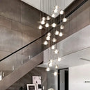 Modern cascading decorbites crystal ball chandelier living room light