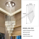 Modern cascading decorbites crystal chandelier for living room