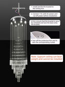 Modern cascading decorbites crystal chandelier for living room