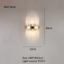 Modern cascading gold crystal pendant chandelier dining room led