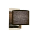 DecorBites™ Modern Fabric LED Drum Wall Sconce for Bedside - White/Black