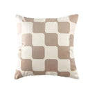 Modern checkered fluffy velvet cushion cover bedroom decor