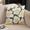 Modern checkered fluffy velvet cushion cover bedroom decor