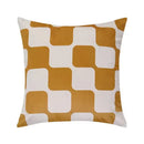 Modern checkered fluffy velvet cushion cover bedroom decor