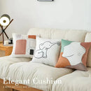 Modern checkered fluffy velvet cushion cover bedroom decor