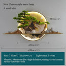 Modern chinese landscape led picture lamp living room 3d wall art