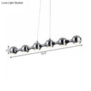 DecorBites™ Modern Chrome Ball Pendant Ceiling Light with 6 Metal Lights - Warm/White Island Lighting for Living Room