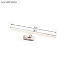 Modern chrome adjustable led vanity light – bathroom mirror spotlight