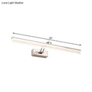 Modern chrome adjustable led vanity light – bathroom mirror spotlight