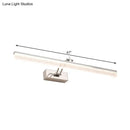 Modern chrome adjustable led vanity light – bathroom mirror spotlight