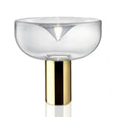 Modern chrome aella glass table lamp bedroom decor