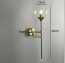 DecorBites™ Glass Ball Wall Lamps: Modern Nordic Golden Chrome Lighting Fixtures for Living Room, Kitchen