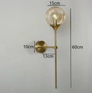 DecorBites™ Glass Ball Wall Lamps: Modern Nordic Golden Chrome Lighting Fixtures for Living Room, Kitchen