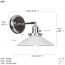 Modern chrome and amber glass ball wall light bedroom sconce