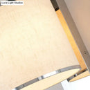 Modern chrome and beige fabric led wall sconce living room light