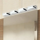 Modern chrome and black geometric led wall light for bathroom nickel finish