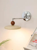 Modern chrome and ceramic iron wall light bedroom adjustable lamp