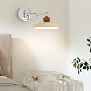 Modern chrome and ceramic iron wall light bedroom adjustable lamp