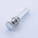 Modern chrome and gold pop up drain bathroom sink stopper