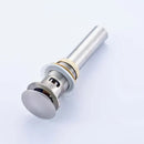 Modern chrome and gold pop up drain bathroom sink stopper