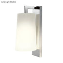 DecorBites™ Sleek White Sconce with Chrome Arm - Fabric Wall Lighting for Simplistic Illumination