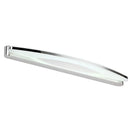 DecorBites™ Modern Style Chrome Arc Vanity Light with Stainless Steel LED Wall Sconce and Acrylic Diffuser