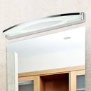 DecorBites™ Modern Style Chrome Arc Vanity Light with Stainless Steel LED Wall Sconce and Acrylic Diffuser