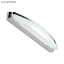 Modern chrome arched led vanity light bathroom wall sconce 110v-120v