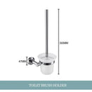 Modern chrome bathroom essentials set with soap dish and brush