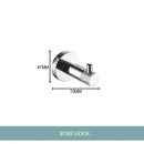 Modern chrome bathroom essentials set with soap dish and brush