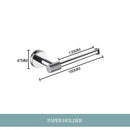 Modern chrome bathroom essentials set with soap dish and brush