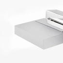 Modern chrome bathroom vanity light with acrylic shade bulb included