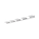 Modern chrome bathroom vanity light with acrylic shade bulb included