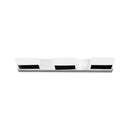 Modern chrome bathroom vanity light with acrylic shade bulb included