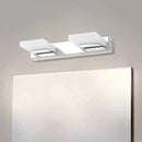 Modern chrome bathroom vanity light with acrylic shade bulb included