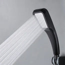Modern chrome & black rainfall shower head bathroom handheld
