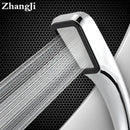 Modern chrome & black rainfall shower head bathroom handheld