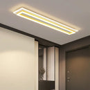 Modern chrome & black rectangular dimmable led chandelier living room