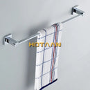 Modern chrome & blue stainless steel double hook bathroom accessories