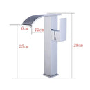 Modern chrome brass bathroom faucet vessel sink swivel spout tap