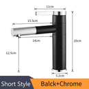 Modern chrome brass bathroom faucet vessel sink swivel spout tap