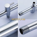Modern chrome brass dual hole garden faucet for kitchen and toilet